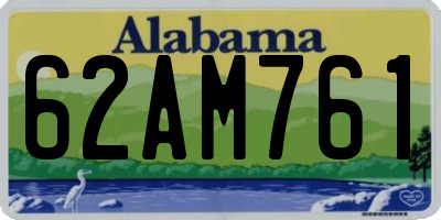 AL license plate 62AM761