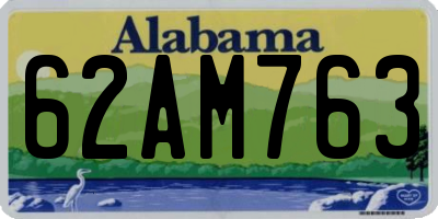 AL license plate 62AM763