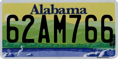 AL license plate 62AM766