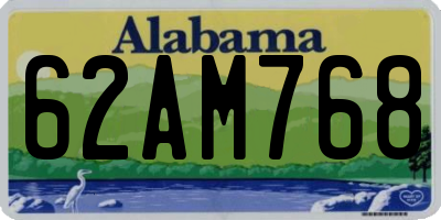 AL license plate 62AM768