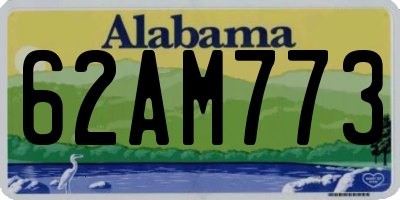 AL license plate 62AM773