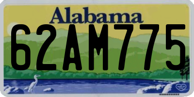 AL license plate 62AM775