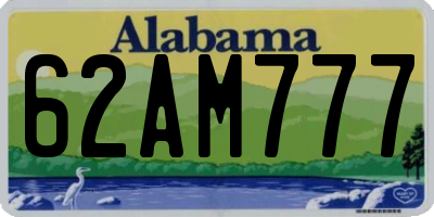 AL license plate 62AM777