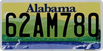 AL license plate 62AM780