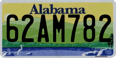 AL license plate 62AM782