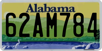 AL license plate 62AM784