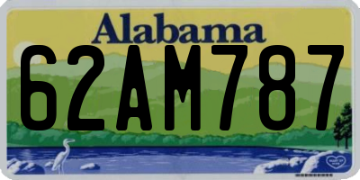 AL license plate 62AM787