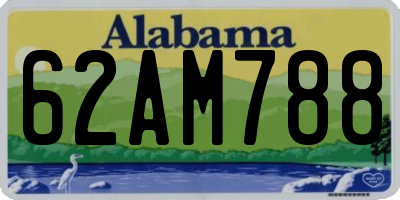 AL license plate 62AM788