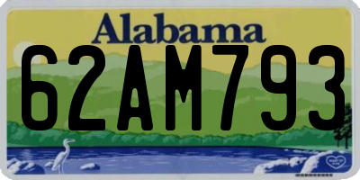 AL license plate 62AM793