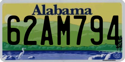 AL license plate 62AM794