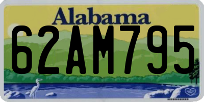 AL license plate 62AM795