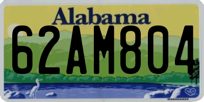 AL license plate 62AM804
