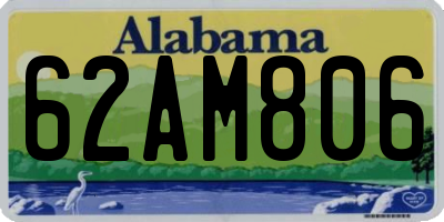 AL license plate 62AM806