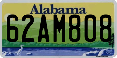 AL license plate 62AM808