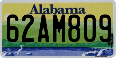 AL license plate 62AM809