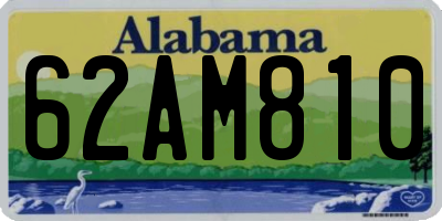 AL license plate 62AM810