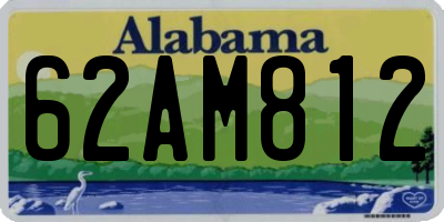 AL license plate 62AM812