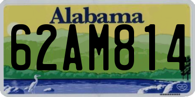 AL license plate 62AM814