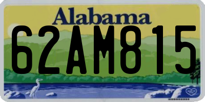 AL license plate 62AM815
