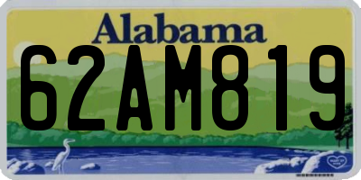 AL license plate 62AM819
