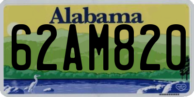 AL license plate 62AM820