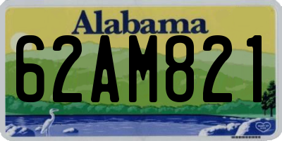 AL license plate 62AM821