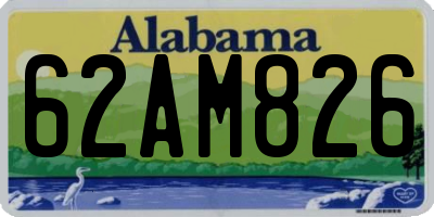 AL license plate 62AM826