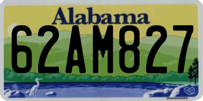 AL license plate 62AM827