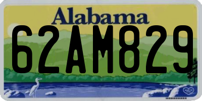 AL license plate 62AM829