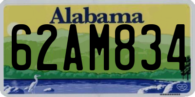AL license plate 62AM834