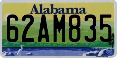 AL license plate 62AM835