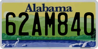 AL license plate 62AM840