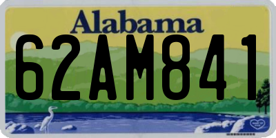 AL license plate 62AM841
