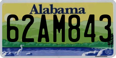 AL license plate 62AM843