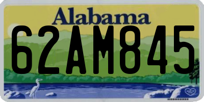 AL license plate 62AM845