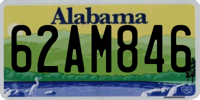 AL license plate 62AM846