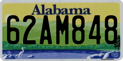 AL license plate 62AM848