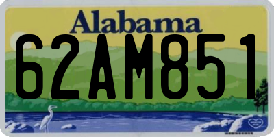 AL license plate 62AM851