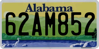 AL license plate 62AM852