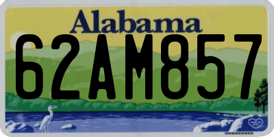 AL license plate 62AM857