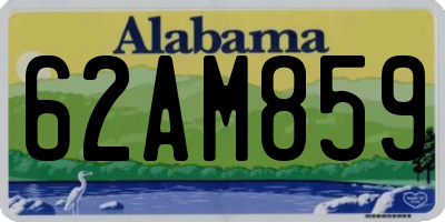 AL license plate 62AM859