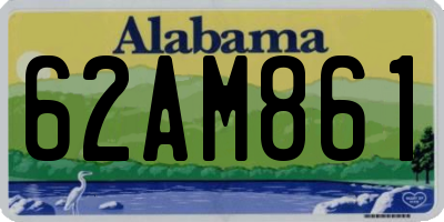 AL license plate 62AM861