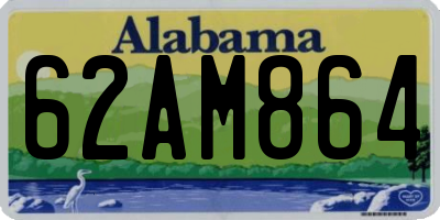 AL license plate 62AM864
