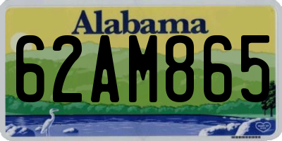 AL license plate 62AM865