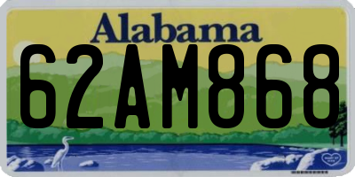 AL license plate 62AM868