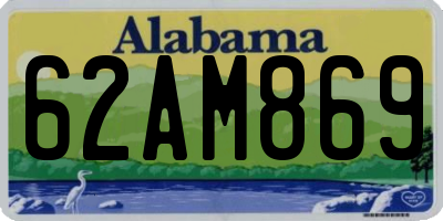 AL license plate 62AM869