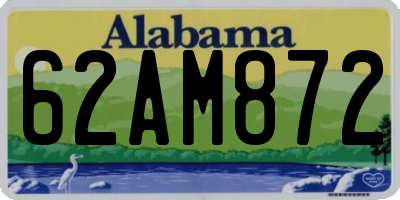 AL license plate 62AM872