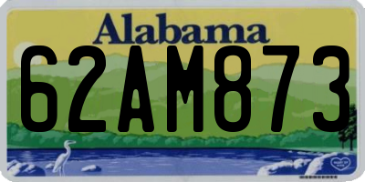 AL license plate 62AM873
