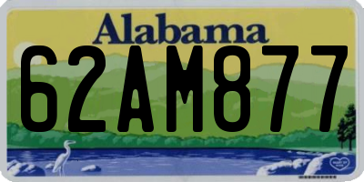AL license plate 62AM877