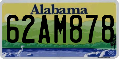 AL license plate 62AM878